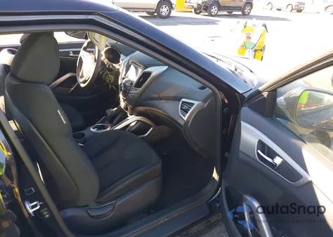 2012 Hyundai Veloster Base W/Black from USA, damaged, VIN KMHTC6AD2CU029761